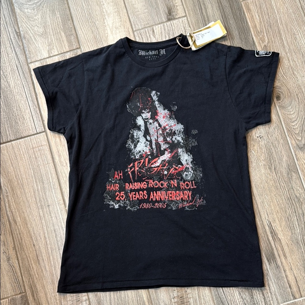Fright Hair Raising Rock N Roll Tshirt Michael H NWT XL UNIVERSAL Anniversary - Picture 2 of 11